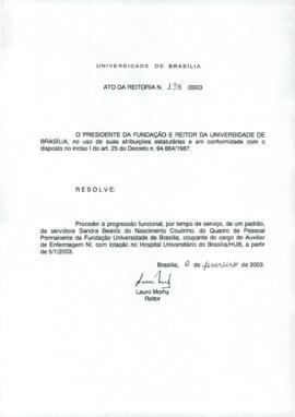 Ato da Reitoria nº 0138/2003