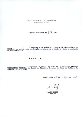 Ato da Reitoria nº 0233/1998