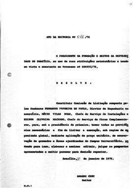 Ato da Reitoria nº 0046/1976