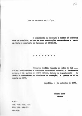 Ato da Reitoria nº 0605/1975