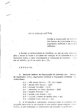 Ato da Reitoria nº 0156/1971