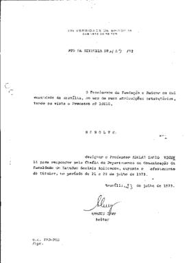 Ato da Reitoria nº 0469/1973