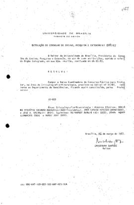 Resolução do Conselho de Ensino, Pesquisa e Extensão nº 0010/1987