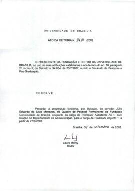 Ato da Reitoria nº 1418/2002