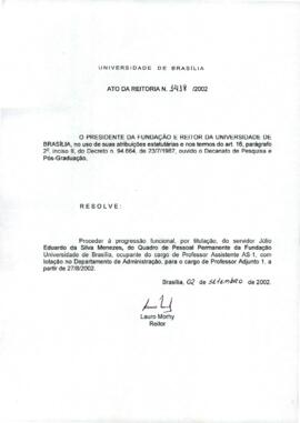 Ato da Reitoria nº 1418/2002