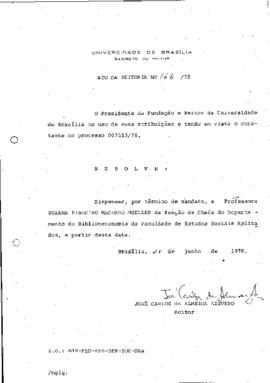 Ato da Reitoria nº 0166/1978