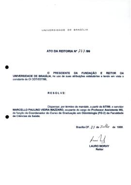 Ato da Reitoria nº 0747/1999