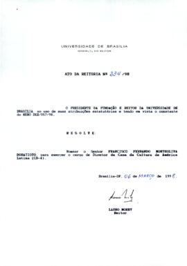 Ato da Reitoria nº 0234/1998