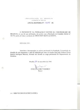 Ato da Reitoria nº 1585/1996
