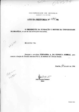 Ato da Reitoria nº 0495/1996