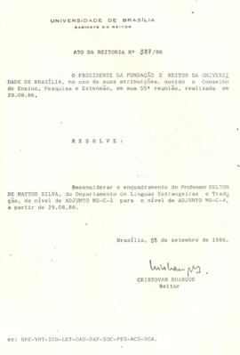 Ato da Reitoria nº 0387/1986