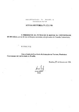 Ato da Reitoria nº 0154/1998