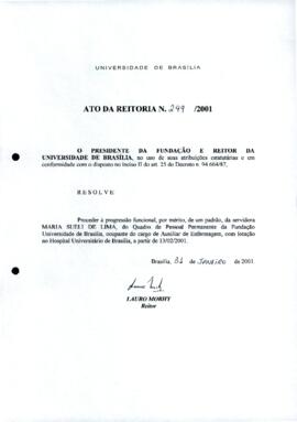 Ato da Reitoria nº 0249/2001