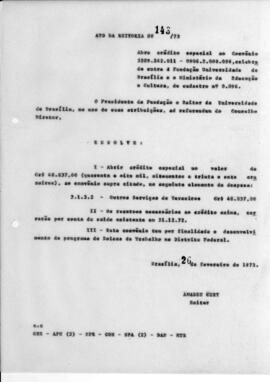 Ato da Reitoria nº 0143/1973