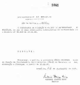 Ato da Reitoria nº 0955/1991