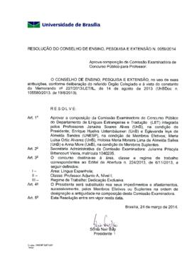 Resolução do Conselho de Ensino, Pesquisa e Extensão nº 0059/2014