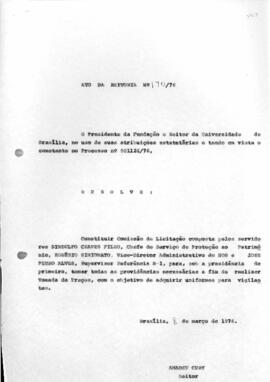 Ato da Reitoria nº 0170/1976