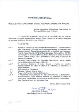 Resolução do Conselho de Ensino, Pesquisa e Extensão nº 0117/2012