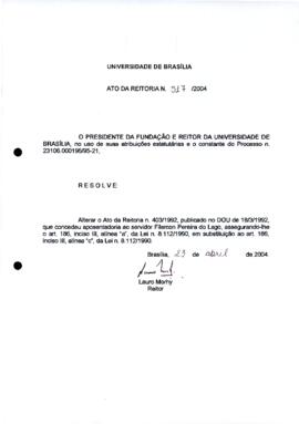 Ato da Reitoria nº 0517/2004