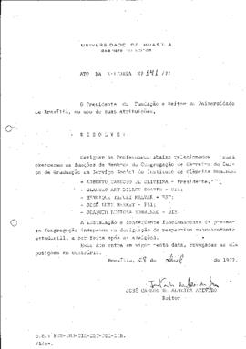 Ato da Reitoria nº 0141/1977