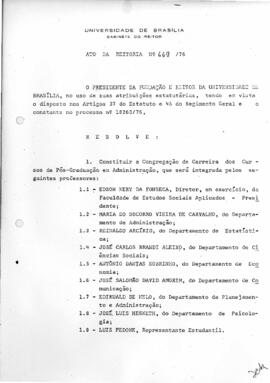 Ato da Reitoria nº 0669/1976