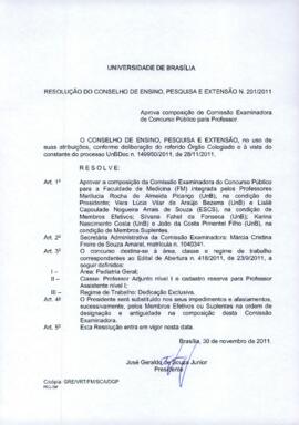 Resolução do Conselho de Ensino, Pesquisa e Extensão nº 0201/2011