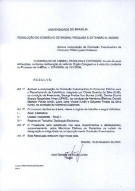 Resolução do Conselho de Ensino, Pesquisa e Extensão nº 0068A/2009