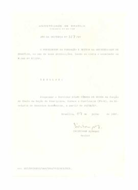 Ato da Reitoria nº 0327/1987