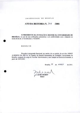 Ato da Reitoria nº 0348/2001