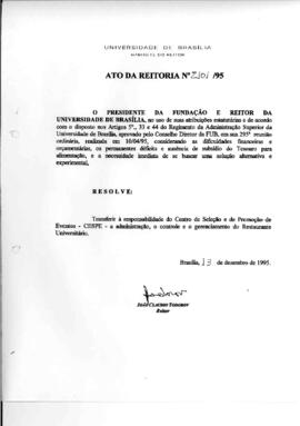 Ato da Reitoria nº 2101/1995