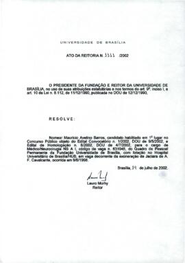 Ato da Reitoria nº 1111/2002