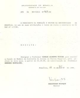 Ato da Reitoria nº 0469/1986