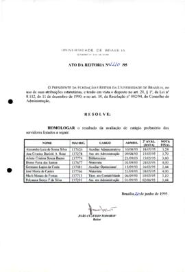 Ato da Reitoria nº 1110/1995