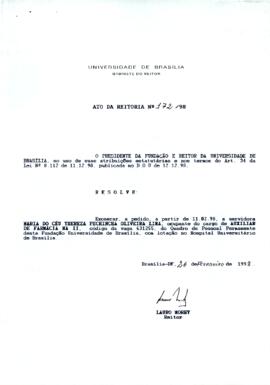 Ato da Reitoria nº 0172/1998