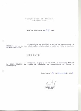 Ato da Reitoria nº 0108/1998