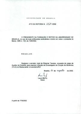 Ato da Reitoria nº 1329/2002