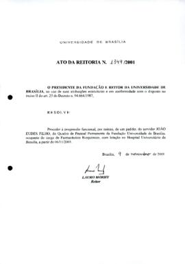 Ato da Reitoria nº 1349/2001