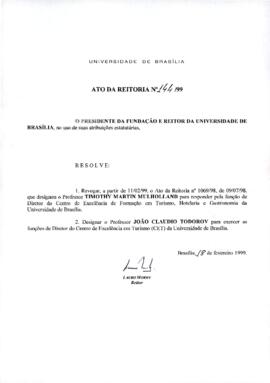 Ato da Reitoria nº 0144/1999