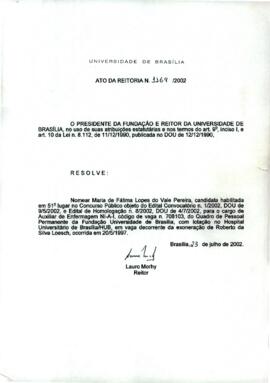 Ato da Reitoria nº 1169/2002