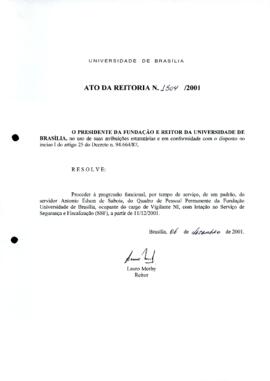 Ato da Reitoria nº 1504/2001