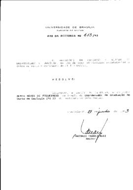 Ato da Reitoria nº 0613/1993