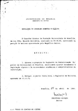 Ato da Reitoria nº 0021/1986