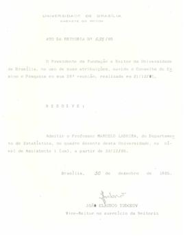 Ato da Reitoria nº 0638/1985