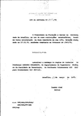 Ato da Reitoria nº 0150/1975