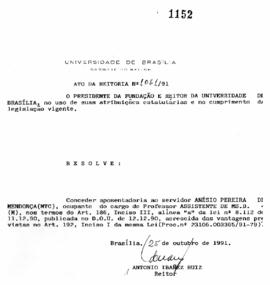 Ato da Reitoria nº 1061/1991