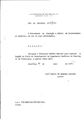 Ato da Reitoria nº 0159/1977