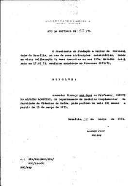 Ato da Reitoria nº 0155/1975