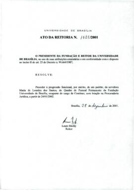 Ato da Reitoria nº 1622/2001