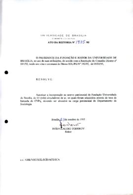 Ato da Reitoria nº 1835/1995