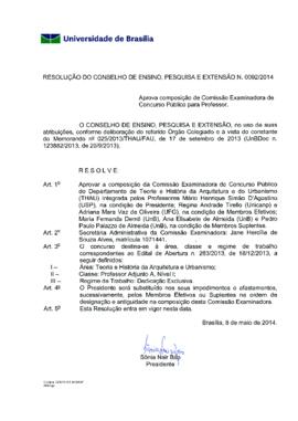 Resolução do Conselho de Ensino, Pesquisa e Extensão nº 0092/2014